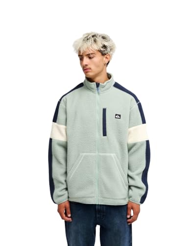 Quiksilver Clean Coast Block - Polar con Cremallera - Hombre - Verde.