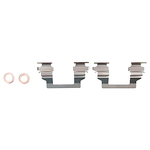 Image of TRQ Front Driver and Passenger Side Brake Caliper Set Caliper Brackets Compatible with 05-07 Chevrolet Cobalt with Rear Disc Brakes 08 Cobalt with Rear Disc Brakes with Single Piston Front Calipers