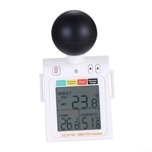 Detector de índice térmico, probador digital de mano 2 en 1, medidor de humedad de temperatura para monitoreo ambiental