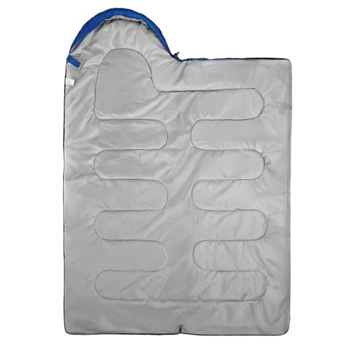 Gigoteuse d'été 210 x 75 cm - Sac de couchage Momie léger 950 g hypoallergénique et à séchage rapide avec capuche et étui, camping et activités de plein air – Image 6