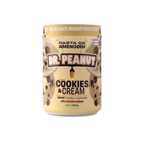 DR. Peanut Pasta de Amendoim Cookies and Cream 250G - Com Whey Protein