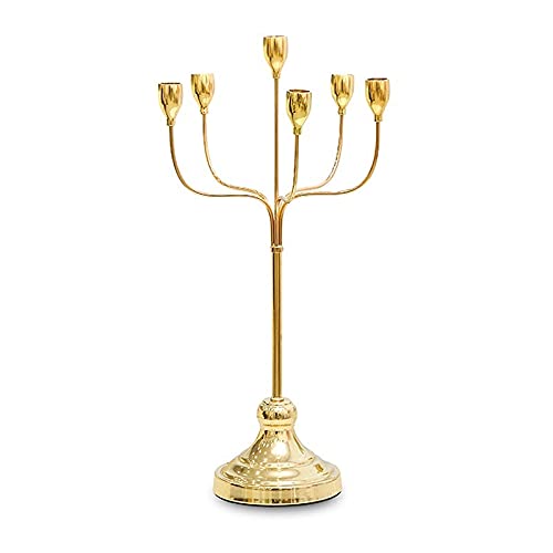 candle-holder Modern Six Headed Iron Candlestick Romantic Candlelight Dinner Props Bedroom Living Room Dining Table Creative Decoration candlestick