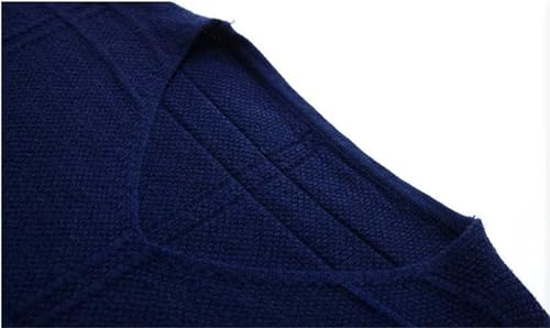 Men V-Neck Sweaters Fashion Spring Autumn Casual Long Sleeve Slim Fit Pullover2