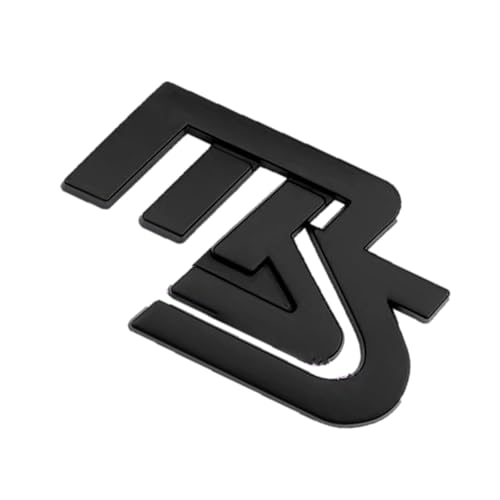 Image of MS Rear Trunk Mazzda Speed Emblem Decor Badge Decal Compatible with Full Range of Mazzda 3 6 CX MX Miata, etc (M-S Black)