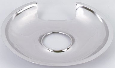 Electric Range Reflector Pan, Fixed-Element, Chrome, 8-In.