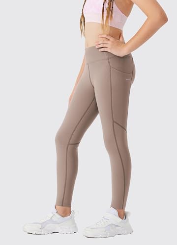 Willit Girls Fleece Lined Leggings Pants with Pockets Water Resistant Thermal Tights4