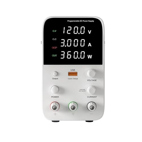 GTGFCSP Fuentes de alimentación de CC programables Fuente de alimentación programable Interfaz USB WPS1203B 0-120V 0-3A 360W Fuente de alimentación for PC