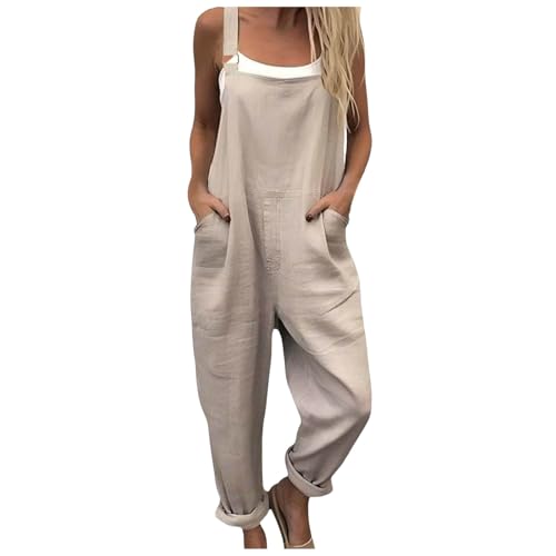 Mono suelto sin mangas con bolsillos que soluciona tu look casual