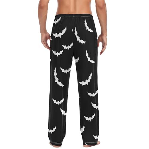 Men's Soft Pajama Lounge Pants with Drawstring Pockets, Sleep Pj Bottoms Loungewear4