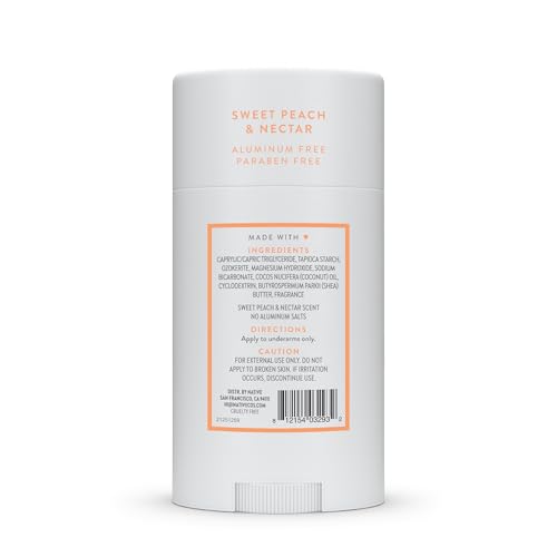 Native Deodorant Contains Naturally Derived Ingredients, 72 Hour Odor Control, Deodorant for Women and Men, Aluminum Free, Sweet Peach & Nectar 2.65oz - image 9