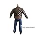 1/12 Action Figure Clothes,Leather Jacket for 6 inch Male Action Figures,6 inch Male Jackets. (Old Crafted Design-Brown)