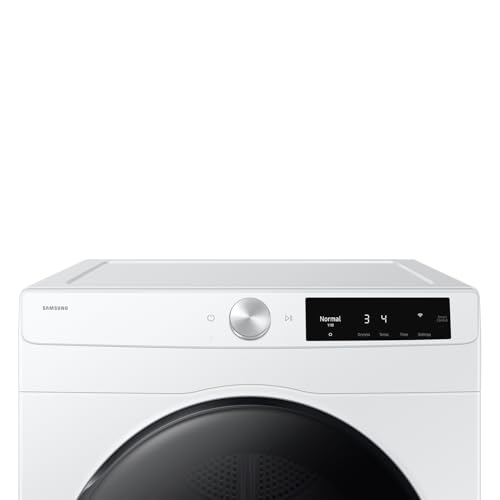 Image of Samsung 4.0 cu. ft. Compact Vented Electric Dryer with AI Smart Dial, Wi-Fi Connected, Smart Dry Technology, Space Saving Design, White, DV25FG60BVBEA2