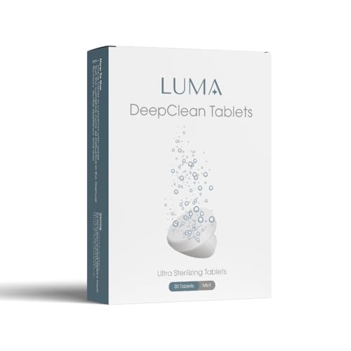 DeepClean Tablets for LumaPod Retainer and Dental Appliance Cleaning Tablets Mint Formula Compatible with Ultrasonic Cleaners For Retainers Aligners Dentures and Mouth Guards 30 Count