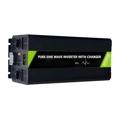 Power Inversor Corriente DC12V 24V48V A AC 220V 110V Potencia 12KW 10KW 8KW UPS para Cargador Inversor Onda Sinusoidal para Pura Convertidor Solar Coche RV(Rated 6000W(12000W),48V,230V 50HZ)