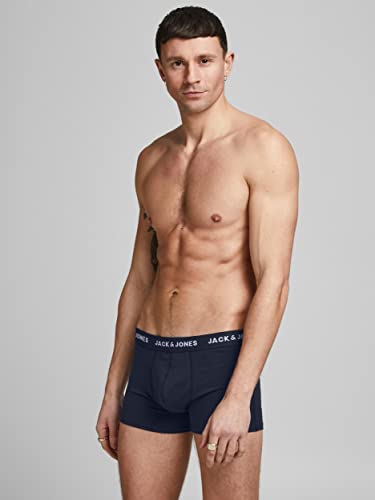 Jack & Jones Herren Jacsolid Trunks 10 Packs Boxershorts, 10x Navy Blazer ,S 2