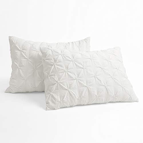 Edredón King Size de poliéster blanco Ravello transpirable con pinzas de diseño 5