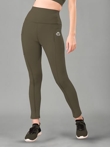 Image of Women High Rise Gym Wear Tights Stretchable Yoga Pants Fitness Leggings Gym Pants Multipurpose Slim Fit Track Pant Workout Active Wear Lower