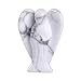 Carved Howlite Gemstone Peace Angel Pocket Guardian AngelHealing Statue 1.5 inch