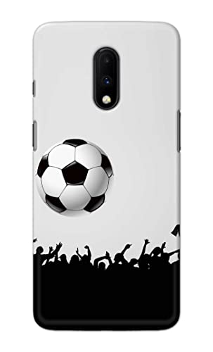 Image of Printed Hard Back Cover Case for OnePlus 6T | OnePlus 7 Back Cover (Football Icon) -702