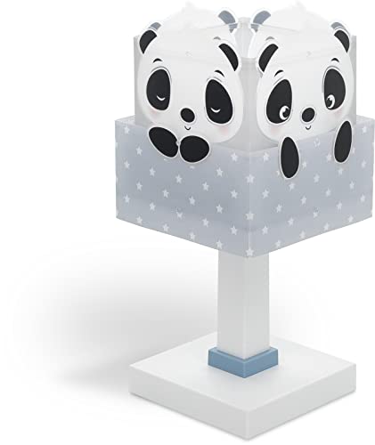 Dalber Lampe De Chevet Enfant Ours Panda Animaux Bleu 63161T