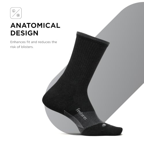 Image of Feetures Trail Max Cushion Mini Crew Sock - Hiking Socks for Men & Women