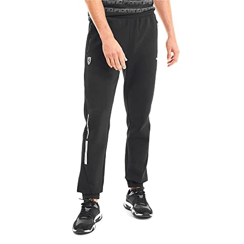 PUMA Mens Formula 1 Scuderia Ferrari Sweat Pants, Puma Black, L