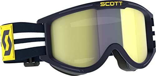 SCOTT 89XI Era MX Offroad Goggles Blue/White w/Yellow Chrome Lens