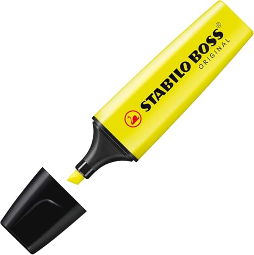 Marca Texto – STABILO BOSS ORIGINAL – Pacote com 1 unidade – Amarelo