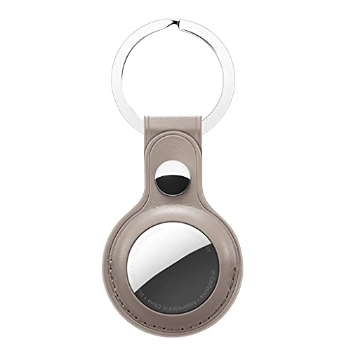 Idkska capa de couro de poliuretano macio adequada para AirTags, capa protetora portátil resistente