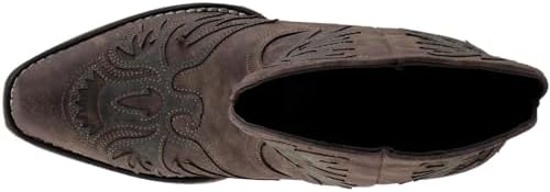 ROPER Womens Amelia Snip Toe Western Cowboy Boots Ankle Low Heel 1-2" - Brown - Size 10 B | Image 5