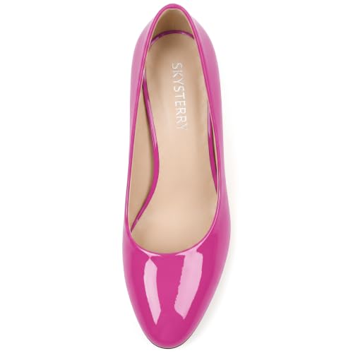 Image of SKYSTERRY Women's Low Heel Dress Pumps Shoes 2 Inch