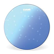 14" drum head with a thin layer of oil between two plies of blue film to suppress unwanted overtones Classic sound with short sustain Durable enough to withstand heavier playing Also available in a black version The only oil-filled drum head on the m...