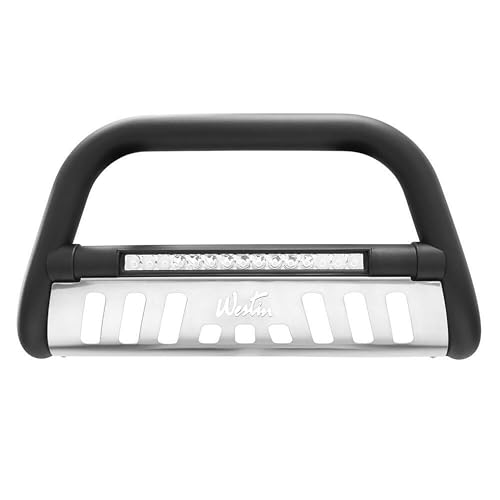 Image of Westin 32-3955L Ultimate LED Bull Bar fits 2019-2021 Silverado 1500 2022 Silverado 1500 LTD (Exc 2019 LD and ZR2) Textured Black