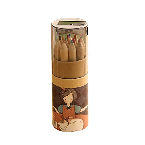 Crayon colore mignon flottant pour petite fille qui aime le dessin créatif