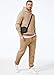 JMIERR Sweatsuits Mens 2 Piece Couple Outfit Lounge Two Piece Sets Fall Fashion 2025 Tracksuits Oversized Essentials Hoodies Sweatshirt and Baggy Sweatpants Casual Loungewear Clothing, M, Beige