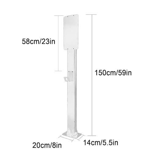 Support de charge extérieur pour véhicules électriques - Fixation sol contre l'absence de mur - 2