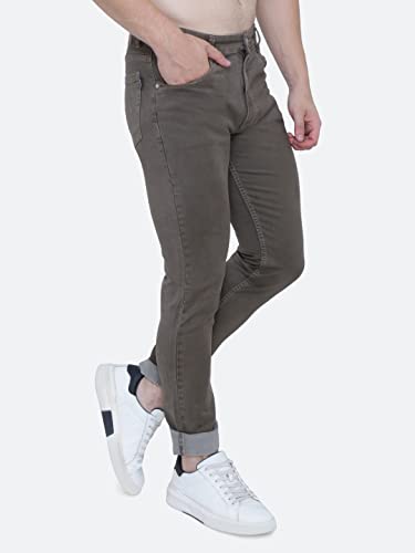 Image of Strechable Denim Regular Fit Mid Waist Light Weight Soft Feel Stretchable Denim Jeans Pant for Men