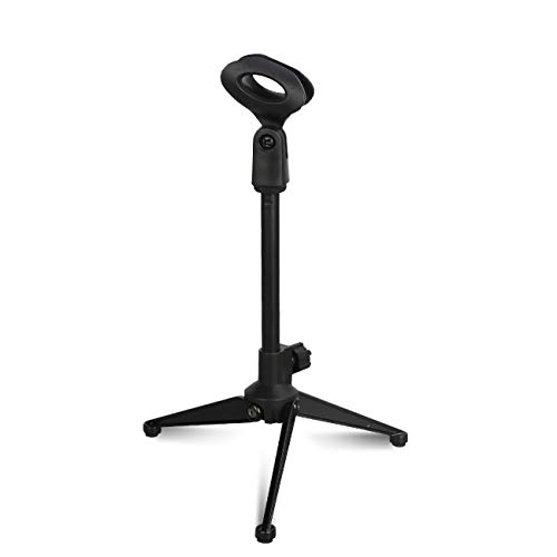 Depusheng Microphone Holder Microphone Stand Table Stand Microphone Mic Table Lightweight Compact Tripod