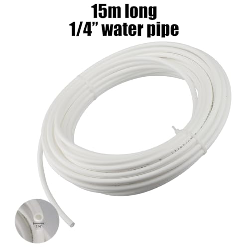Kit de raccordement d'eau pour réfrigérateur de 15m,pièces et accessoires pour réfrigérateurs，adapté pour les purificateurs d'eau, fontaines, etc, équipé d'accessoires pour systèmes d'osmose inverse – vue 2