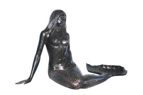 Escultura Grande Sirena Acabado Bronce Aluminio 64" miniatura 5