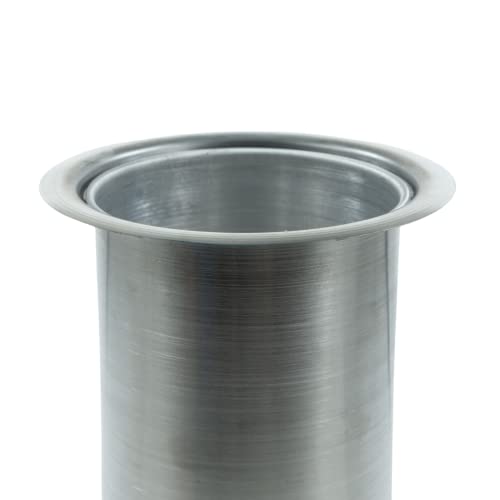 Lixeira Pia Cozinha Embutir Granito Inox Alumínio Luxo 3 Lts