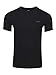 Produktbild Joop! Herren Rundhals T-Shirt Alphis - Regular Fit S M L XL XXL Blau Weiss Schwarz 100% Baumwolle, Größe:L, Farbe:Schwarz 001