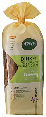 Fideos de cinta, grano entero de espelta
