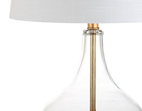 Lámpara de mesa de noche vidrio dorado 24.5 pulgadas miniatura 5