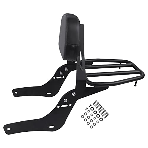 Worldmotop Motorcycle Sissy Bar Backrest Rear Passenger Seat for Honda...