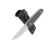 BPSKNIVES Aurora - Fixed-Blade VG-10 Stainless Steel Knife with Kydex Sheath - Small Full Tang EDC Knives - Puukko Knife - G10 Handle Camping Knives