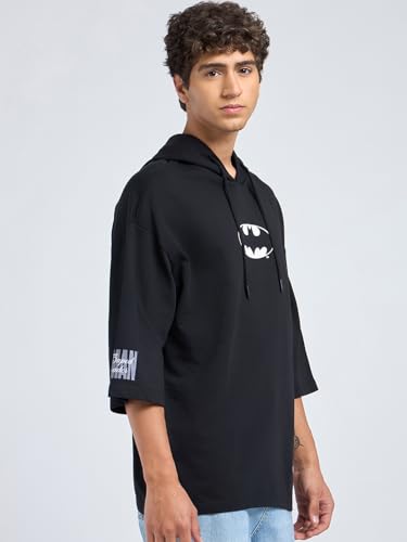Sweat Batman en coton doux imprimé graphique manches longues - 5
