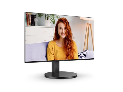 Image of AOC 24B3CF2 23.8″ Full HD IPS Monitor - Black | USB-C with 65W Power Delivery|Adjustable Height|1ms Response|120Hz Refresh & Adaptive Sync - USB-Hub & Built-in Speakers|Ideal for Office