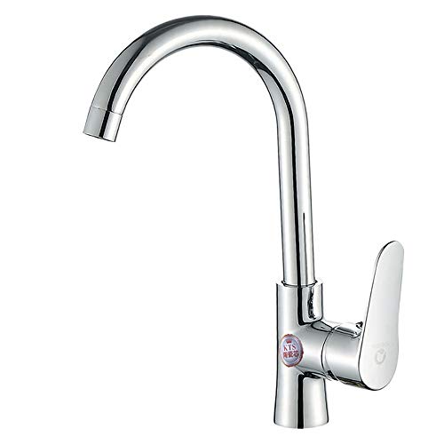 Mitigeur de cuisine design chrome brossé robinet d'évier haut de gamme sans plomb