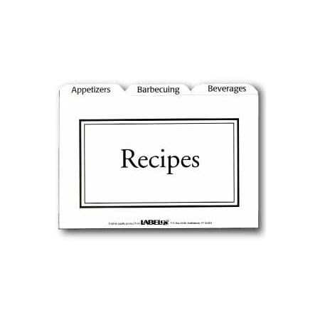 Amazon.com: Labeleze 3-by-5-Inch Recipe Card Divider Set: Kitchen & Dining
